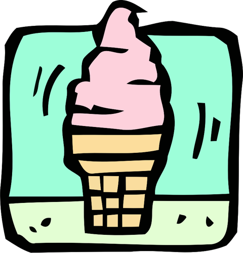 Illustration de la crème glacée