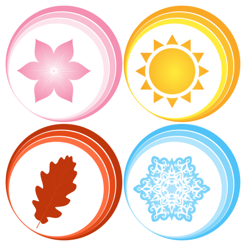 Four seasons symbols