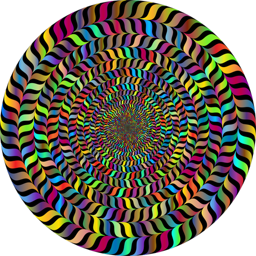 Vórtice prismático em cores