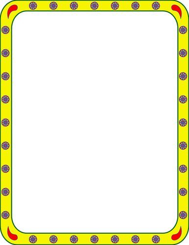 Vector image of frame with rounded corners
