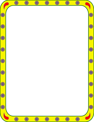 Vector image of frame with rounded corners