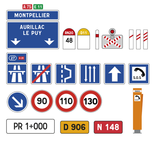 French road signs