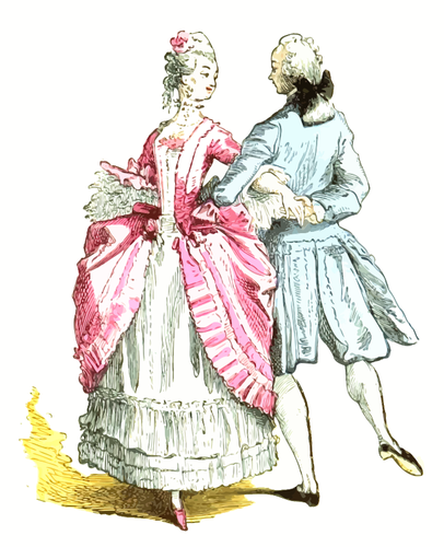 Costumes de la salle de bal Français