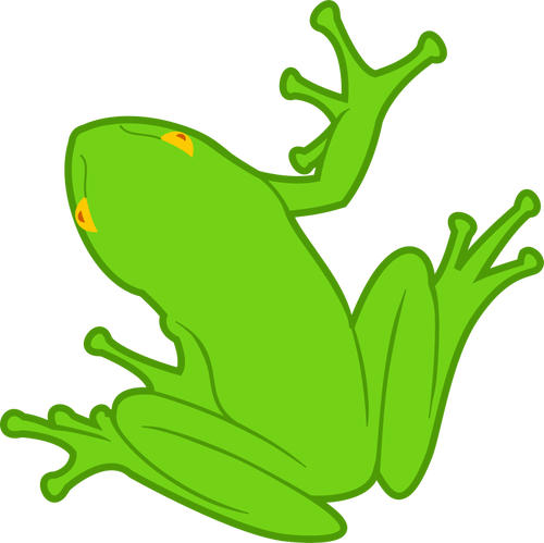 Žába Klipart kresba