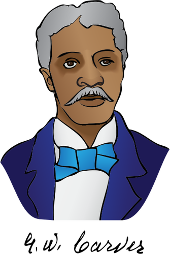 George Washington Carver portrett vektor image
