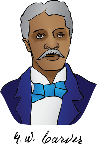 George Washington Carver portrait vector image