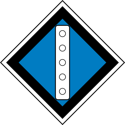 Signo de ferrocarril ruso levanta imagen vectorial pantógrafo