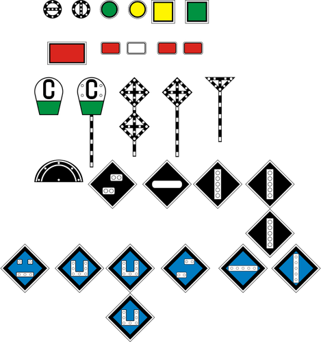 Imágenes Prediseñadas Vector de selección de muestras de ferrocarriles rusos