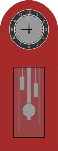 祖父墙上时钟向量图像
