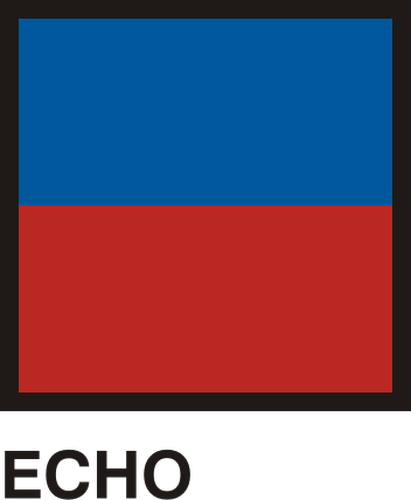 Sinalizadores de Gran Pavese, bandeira de eco