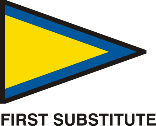 घराणे Pavese ध्वज, प्रथम स्थानापन्न ध्वज