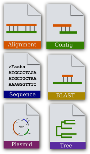 Conjunto de iconos de Bioinformática