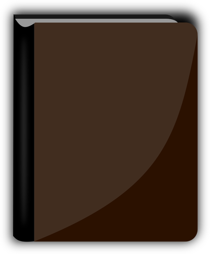Libro marrón brillante