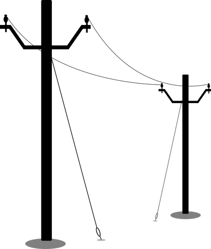 Poteaux électriques