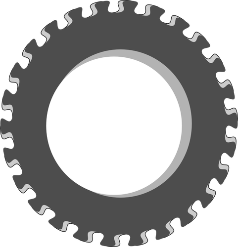 Vector image of fancy gear wheel