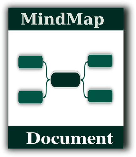 Mindmap ikonę grafiki wektorowej
