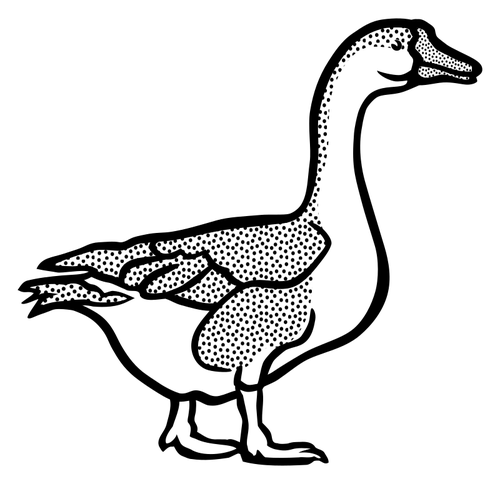 Coloring book goose