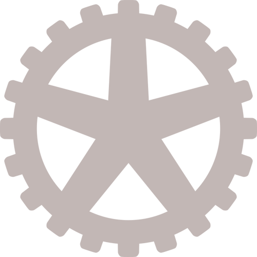 Gray gear wheel