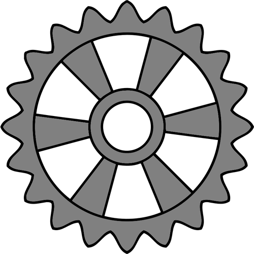 Radial spokes cog