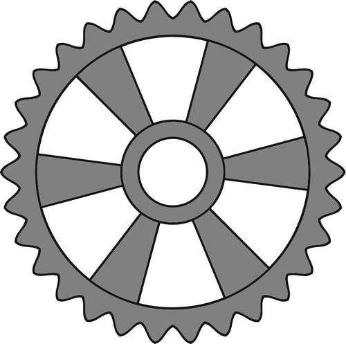 Metal cogwheel