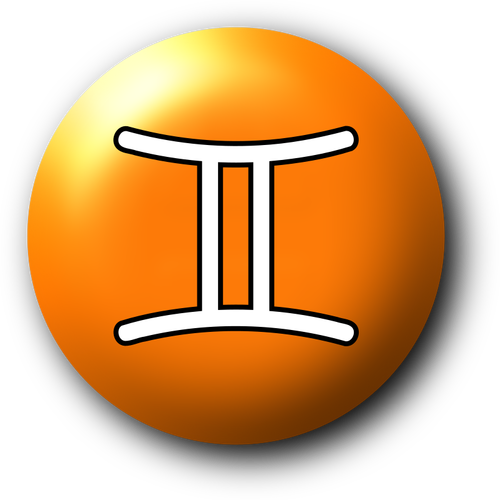 Gemini pomarańczowy symbol