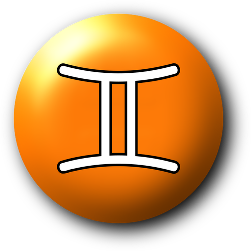 Oranje Gemini symbool