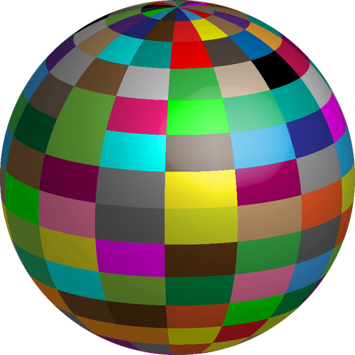 Geometrische Beach-ball