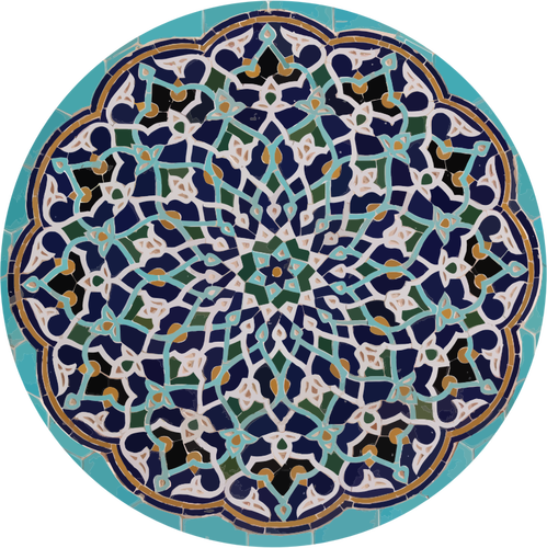 Trabalho geométrica da telha islâmica
