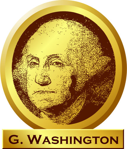 George Washington "Památník" znamení vektorový obrázek