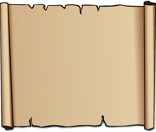 Vector illustration of brown calfskin parchment