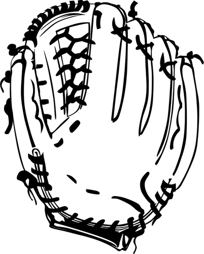 Vector graphics baseball glove