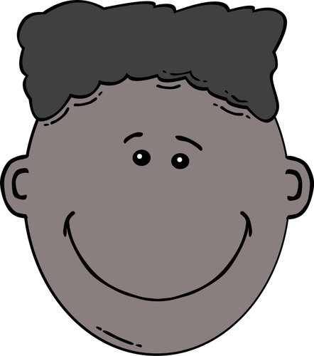 Boy Face Cartoon Art