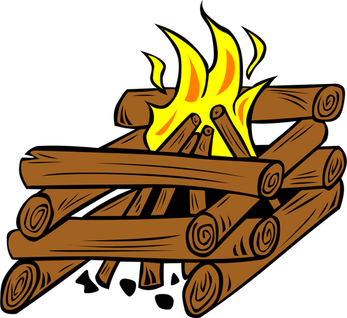 Lagerfeuer-Vektor-ClipArt