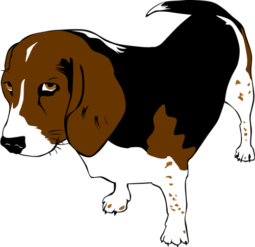 Beagle psa Vektor Klipart