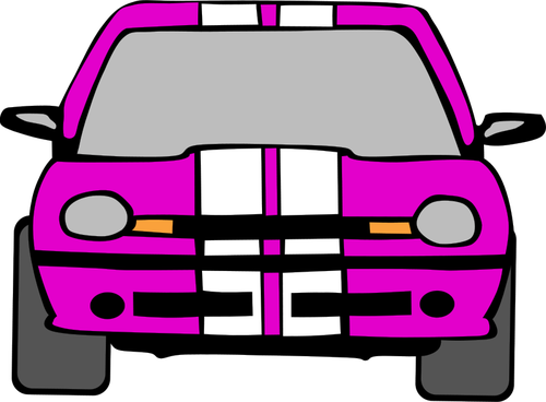 Vector vehículo vista frontal