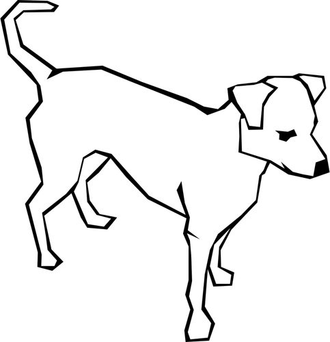 犬のベクトル線の描画