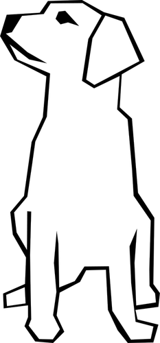 Векторный рисунок щенка