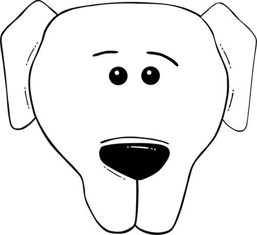 Vector illustration of dog face