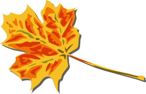 Arte otoño hoja vector clip