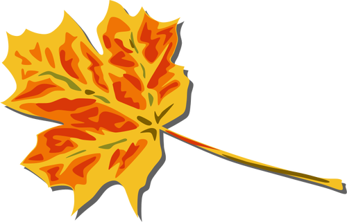 Fall leaf vector clip art