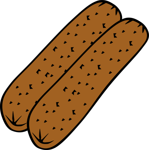 Pølse vektorgrafikk