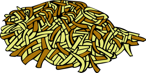 Dibujo de hash browns vectorial