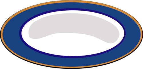 Blue cina placa vector ilustrare