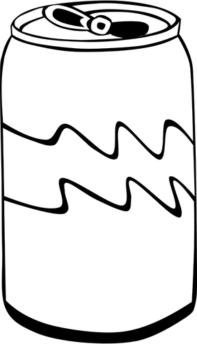 Comida rápida Soda puede Vector