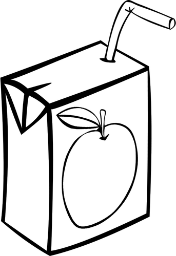 Apple Juice Box vektorbild