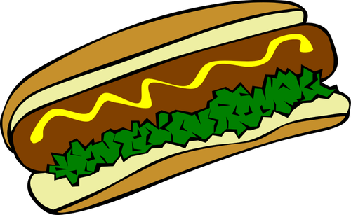 Hot dog vektör görüntü