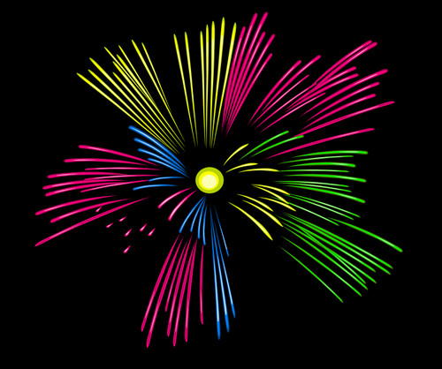 Fireworks vector drawing