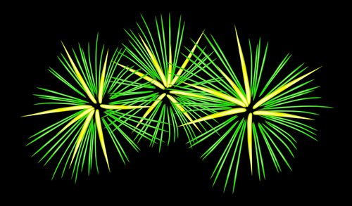 Vuurwerk vector illustraties