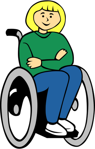 Girl in wheelchair