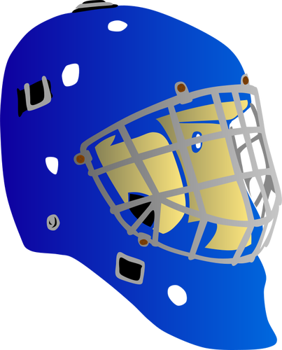 Hokejový brankář maska vektor